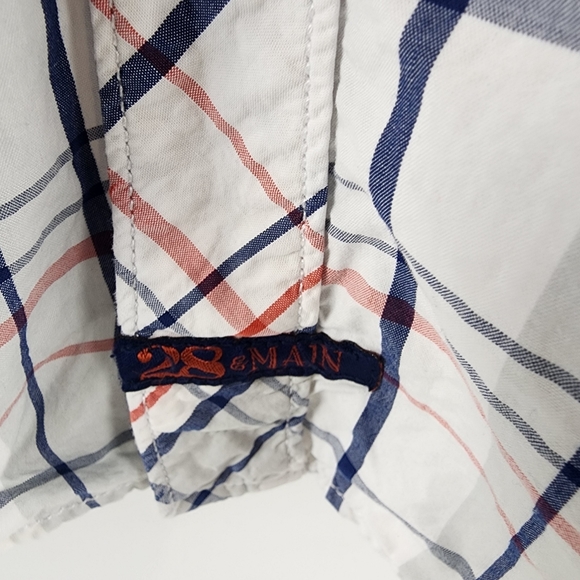 Disney Twenty Eight & Main Street Mens Pearl Snap Long Sleeve Shirt XL Plaid - Picture 4 of 11